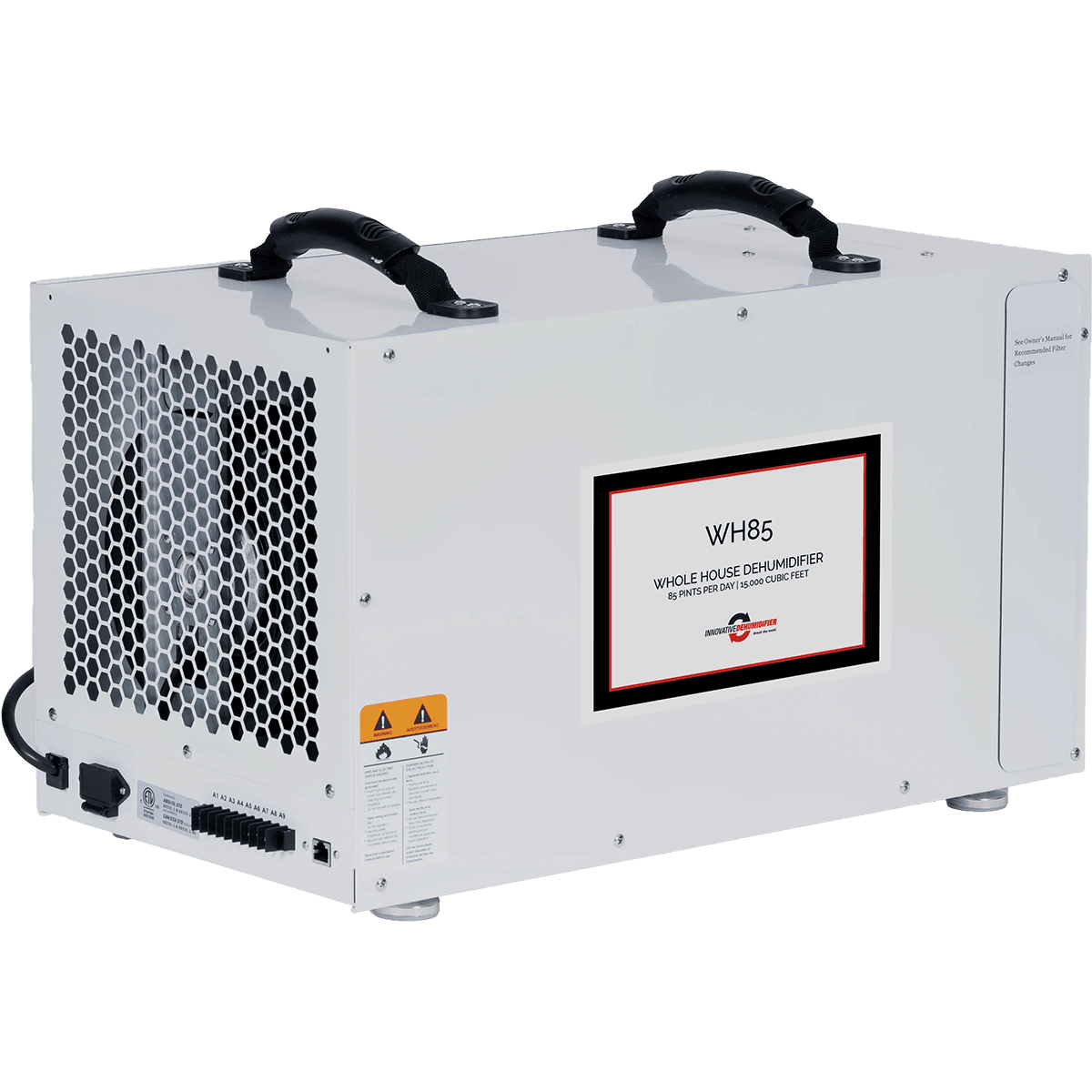 Innovative WH85 Whole House Dehumidifier - back