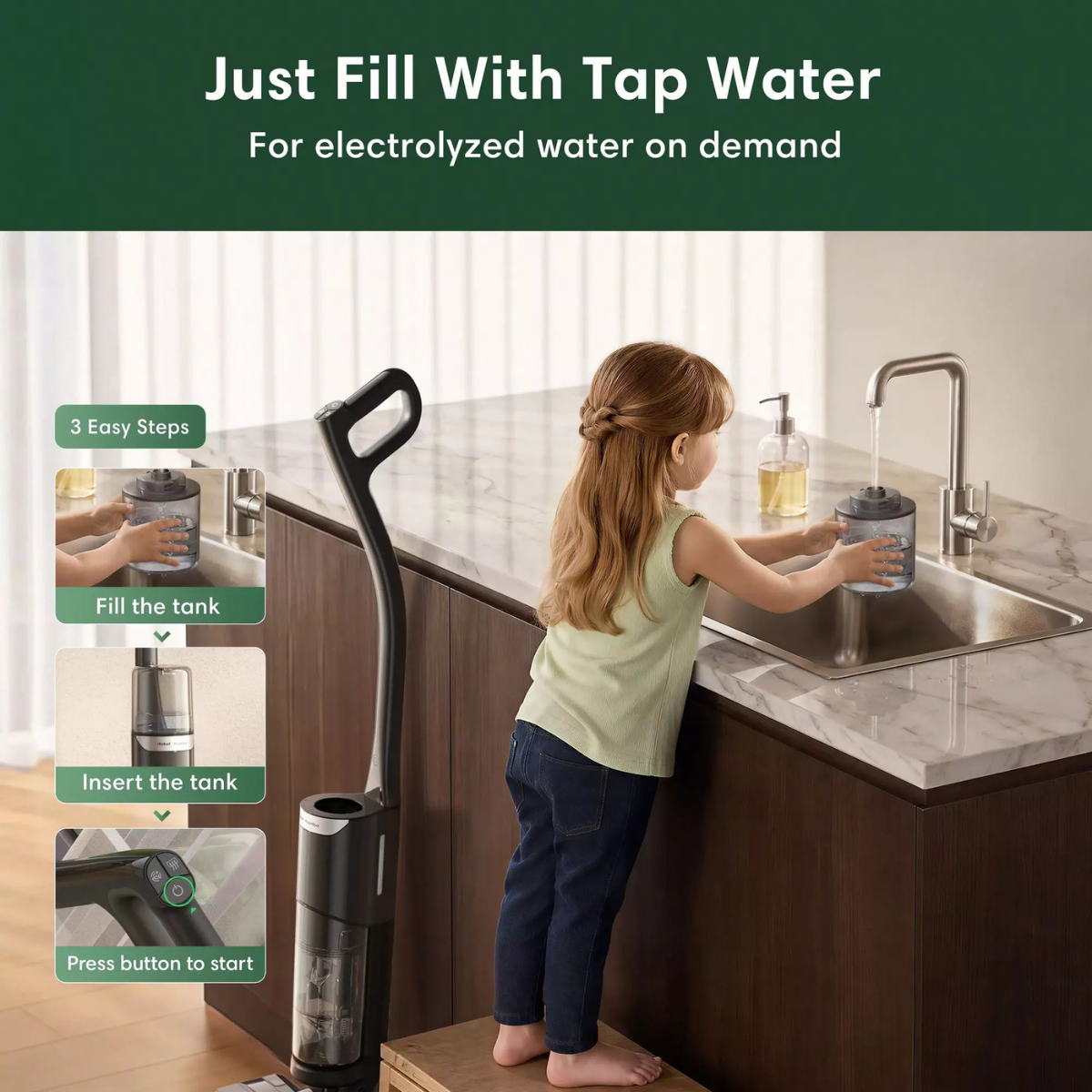 iRobot Roomba Electro Plus 5-in-1 Disinfecting Hard Floor Cleaner Vacuum/Mop - Infographic 3