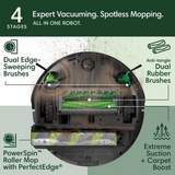 iRobot Roomba Max 705 Vacuum/Mop Combo Robot + AutoWash Dock - Infographic 2