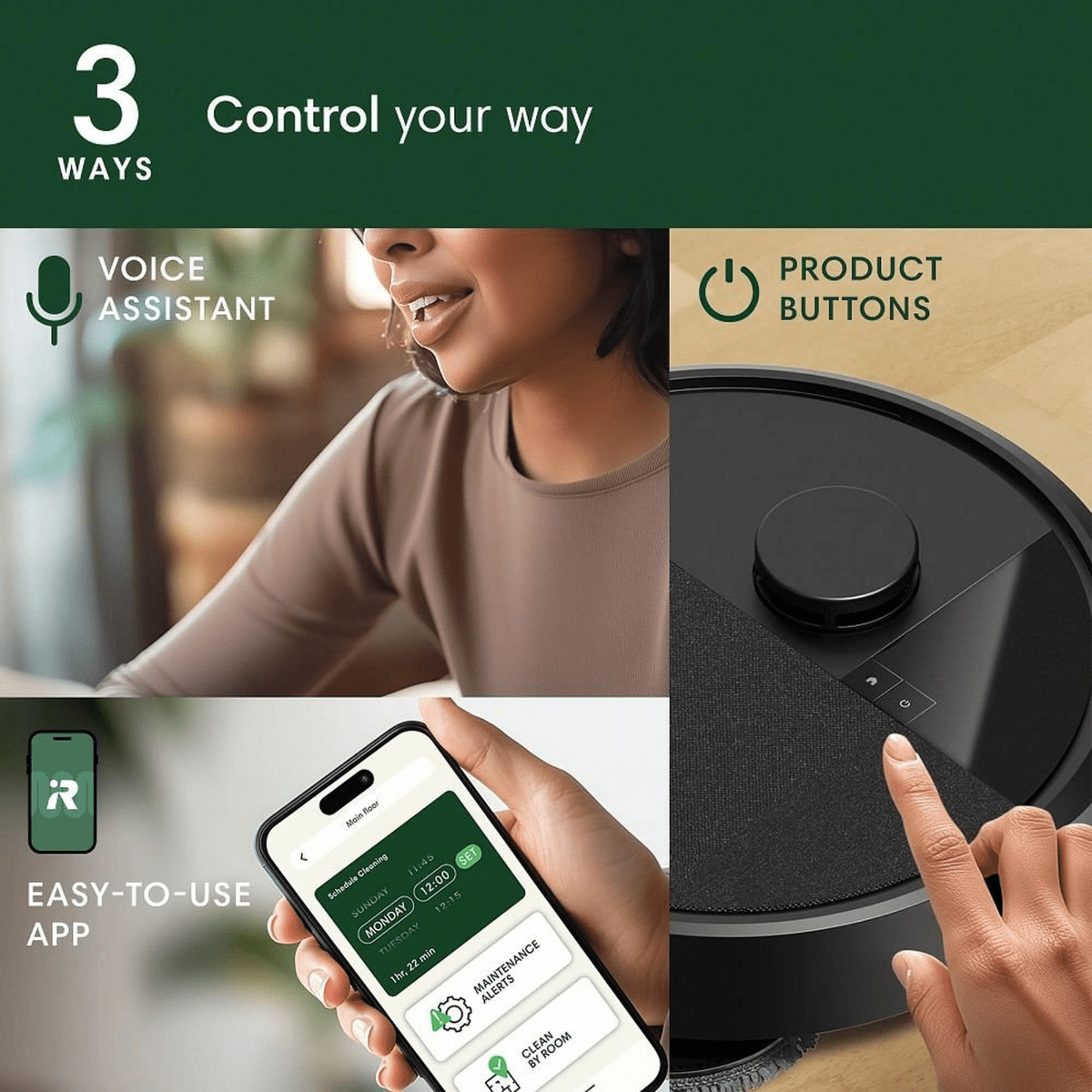 iRobot Roomba Plus 405 Vacuum Mop Robot w/ AutoWash Dock - Infographic 9