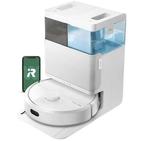 iRobot Roomba Plus 405 Vacuum Mop Robot w/ AutoWash Dock - White