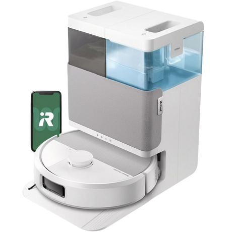 iRobot Roomba Plus 505 Vacuum Mop Robot w/ AutoWash Dock - White