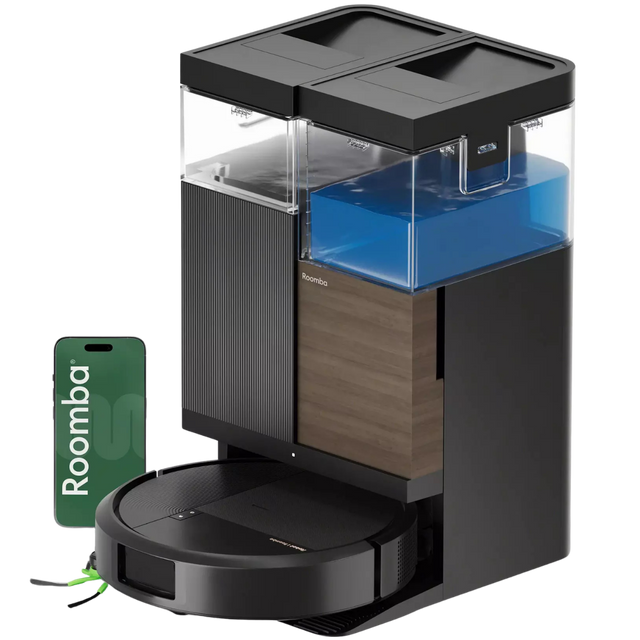 iRobot Roomba Plus 575 Combo Robot Vacuum/Mop + AutoWash Dock Black - Main