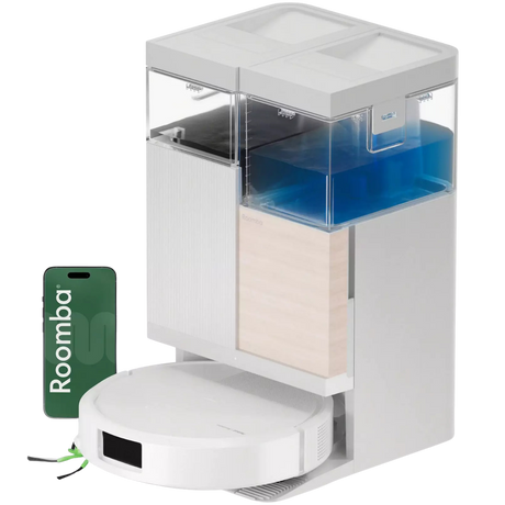 iRobot Roomba Plus 575 Combo Robot Vacuum/Mop + AutoWash Dock - White