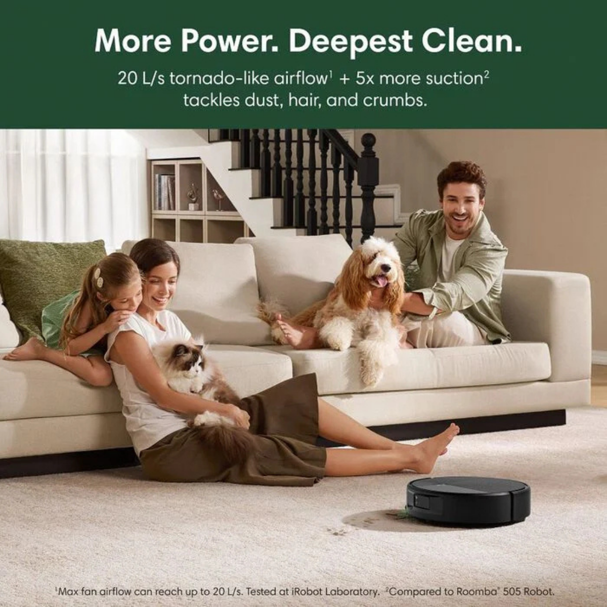iRobot Roomba Plus 875 Combo Vacuum/Mop + AutoWash Dock - Infographic 1