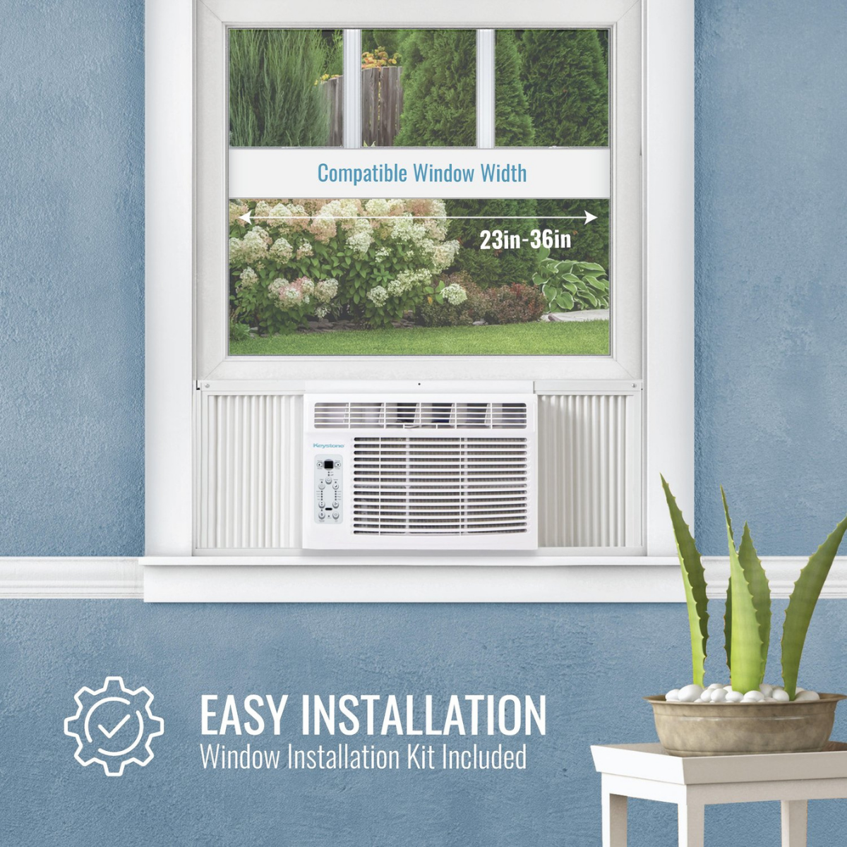 Keystone 6,000 BTU Window AC, Remote Control KSTAW06 - Infographic 4