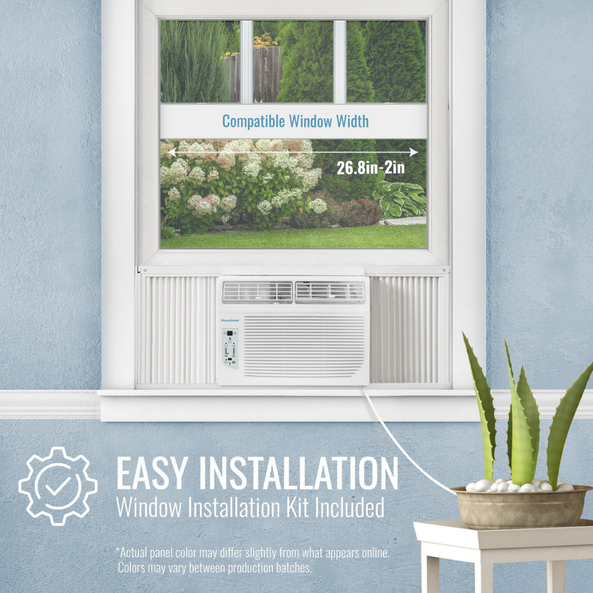 Keystone 8,000 BTU Window Air Conditioner with Heat - Infographic 3