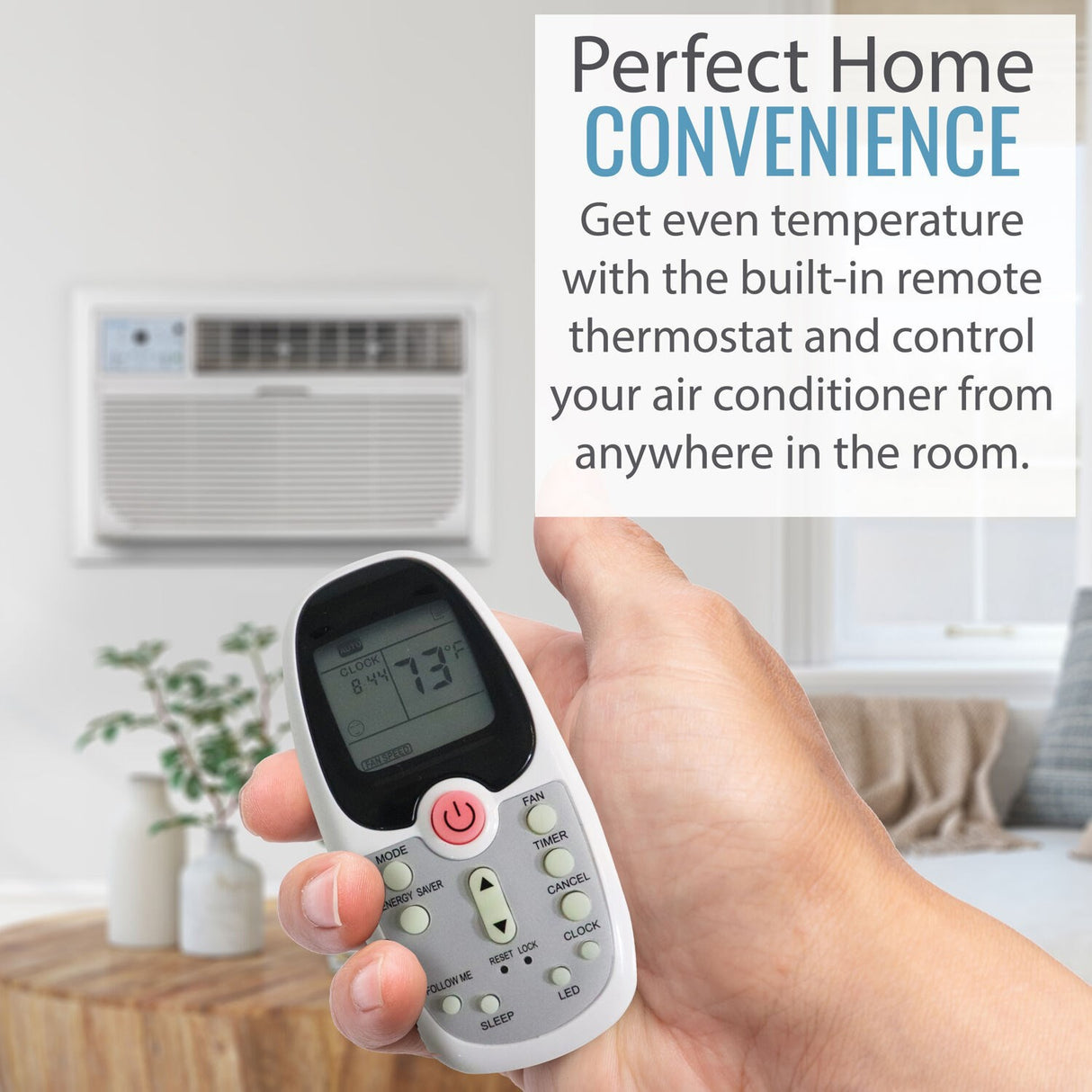 Keystone 12,000 BTU 115V Thru-the-Wall Air Conditioner - Built in Remote