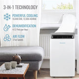 Keystone 12,000 BTU Portable AC with Inverter - 3-in-1 Technology
