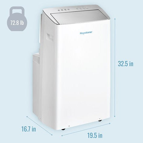 Keystone 12,000 BTU Portable AC with Inverter - Measurements