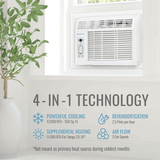 Keystone 12,000 BTU Window Air Conditioner with Heat - Infographic 1