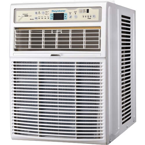 Keystone 10,000 BTU Casement Window Air Conditioner - Angle