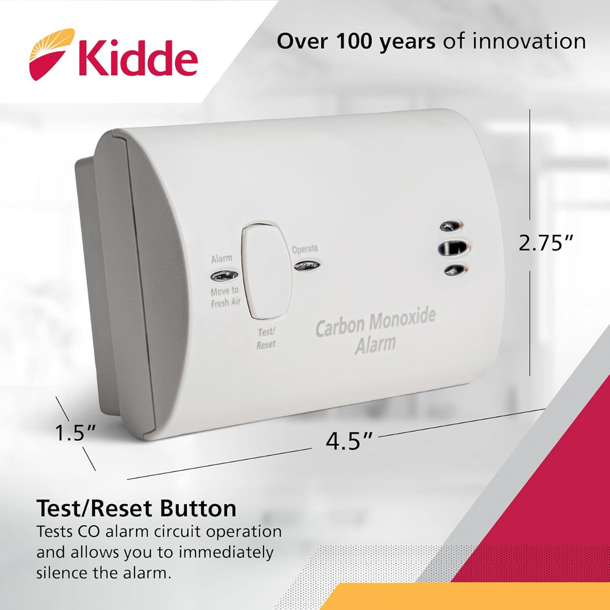 Kidde KN-COB-LP2 Battery Operated Carbon Monoxide Alarm - Infographic 2