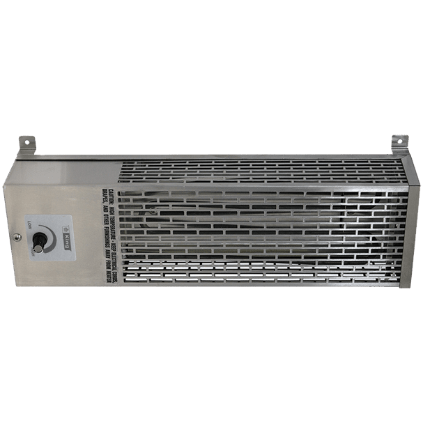 King Electric 1000W Pump House Heater - Stainless Steel Horizontal Orientation