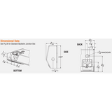 King Electric Ceramic Core Baseboard Heater 240V - Dimensions