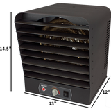 King Electric 5000 Watt Garage Heater - 240V - Dimensions