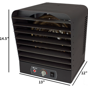 King Electric 5000 Watt Garage Heater - 240V - Dimensions
