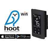 King Electric SP 240V Hoot Wi-Fi Touch Screen Thermostat - Black