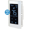 King Electric Hoot 240V Wi-Fi Touch Screen Double Pole Thermostat - White