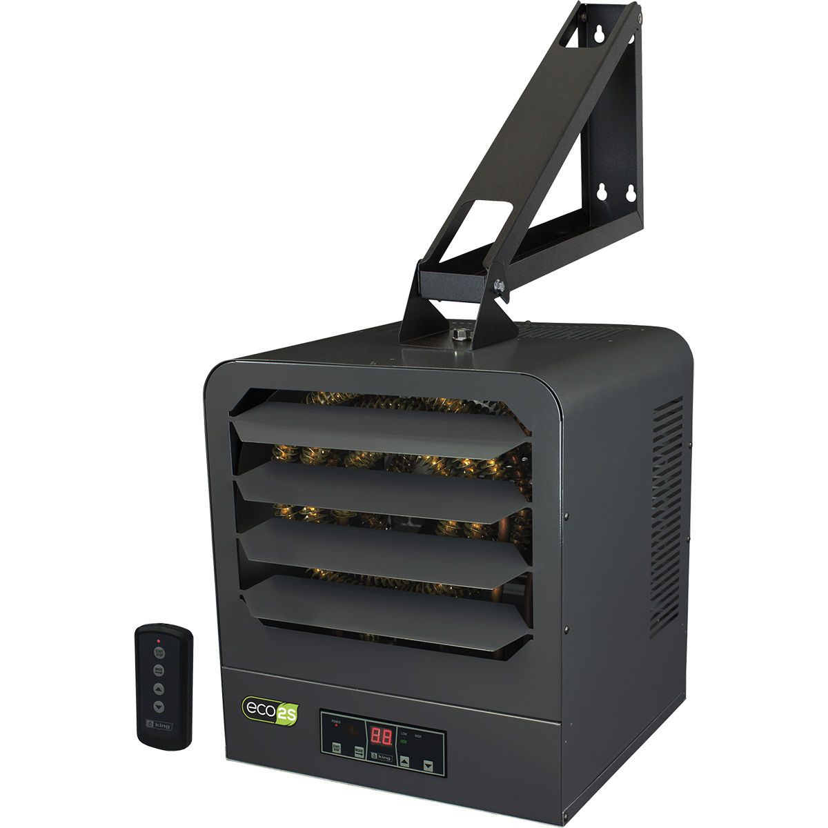 King Electric KB ECO2S Series 2-Stage Electronic Garage Heater - angle