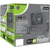King Electric KB ECO2S Series 2-Stage Electronic Garage Heater - Box