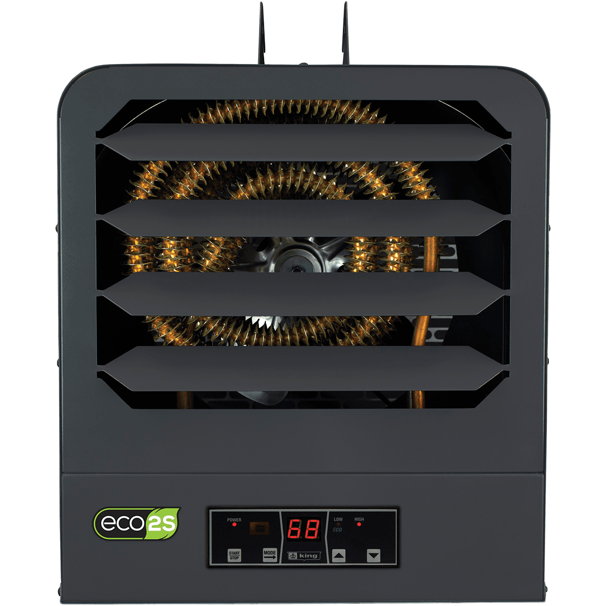 King Electric KB ECO2S Series 2-Stage Electronic Garage Heater - front
