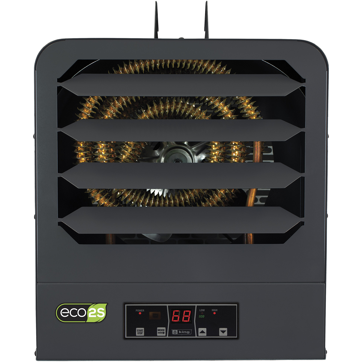 King Electric KB ECO2S Series 2-Stage Electronic Garage Heater - front