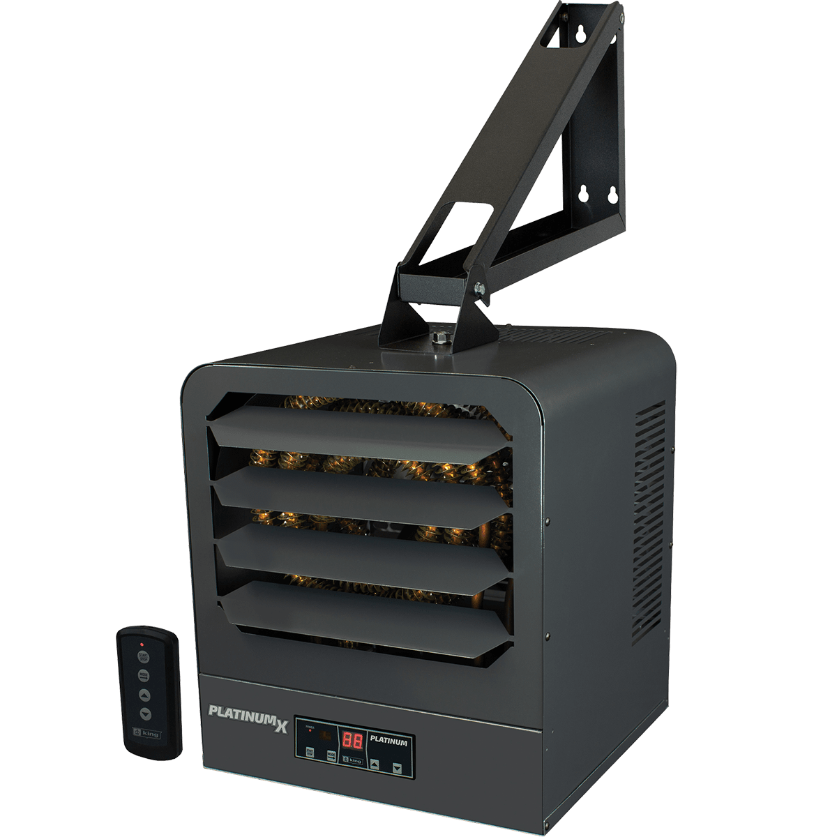 King Electric KB PlatinumX Single Phase 208V Unit Heater - angle
