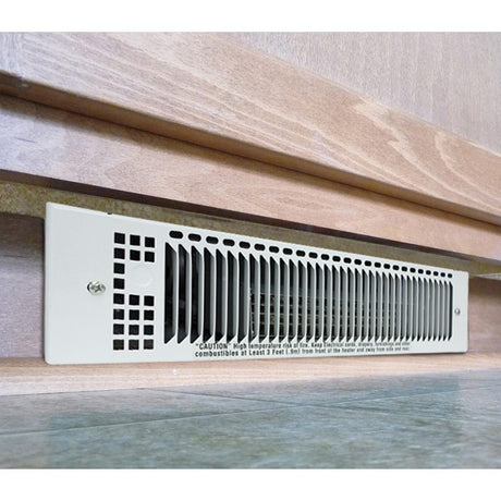 King Electric Multi-Watt Kickspace Heater - installed