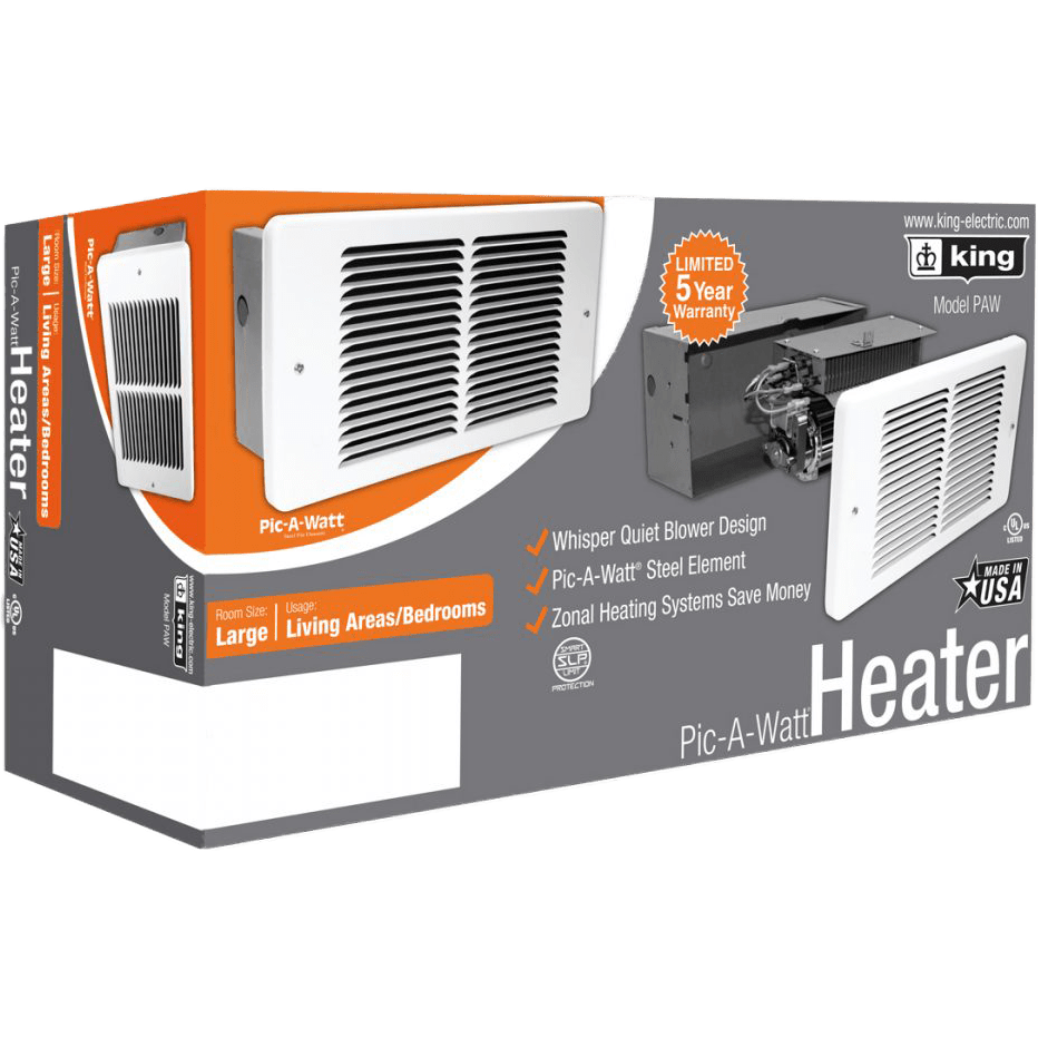 King Electric PAW Wall Heater - Box
