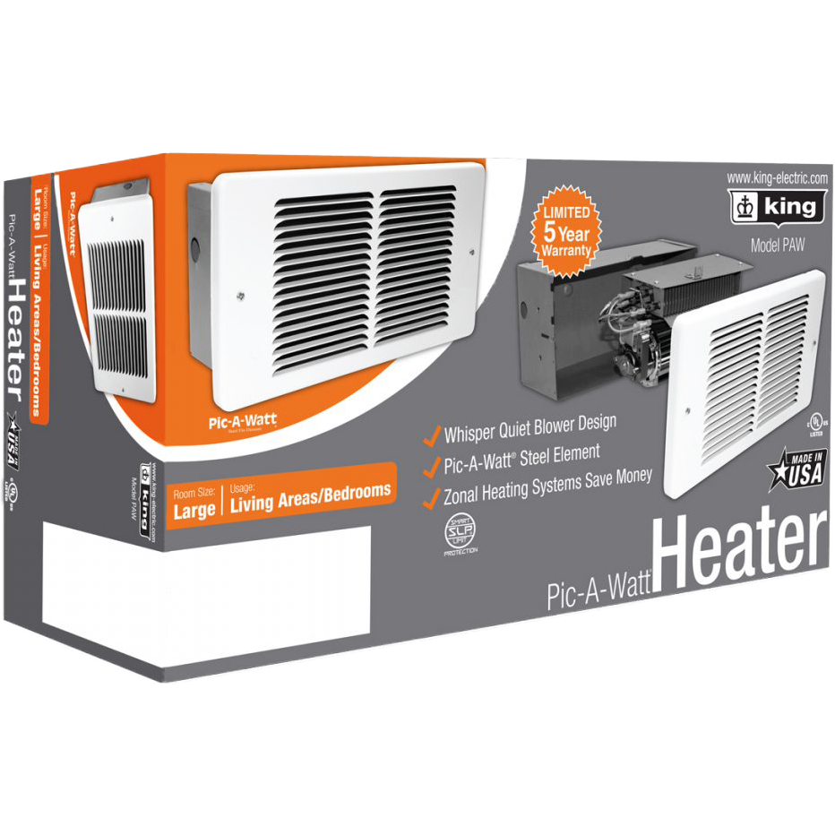 King Electric PAW Wall Heater - Box