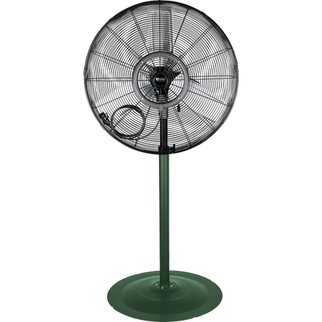 King Electric Outdoor Rated Oscillating Pedestal Fan 24-inch Front with Misting Kit