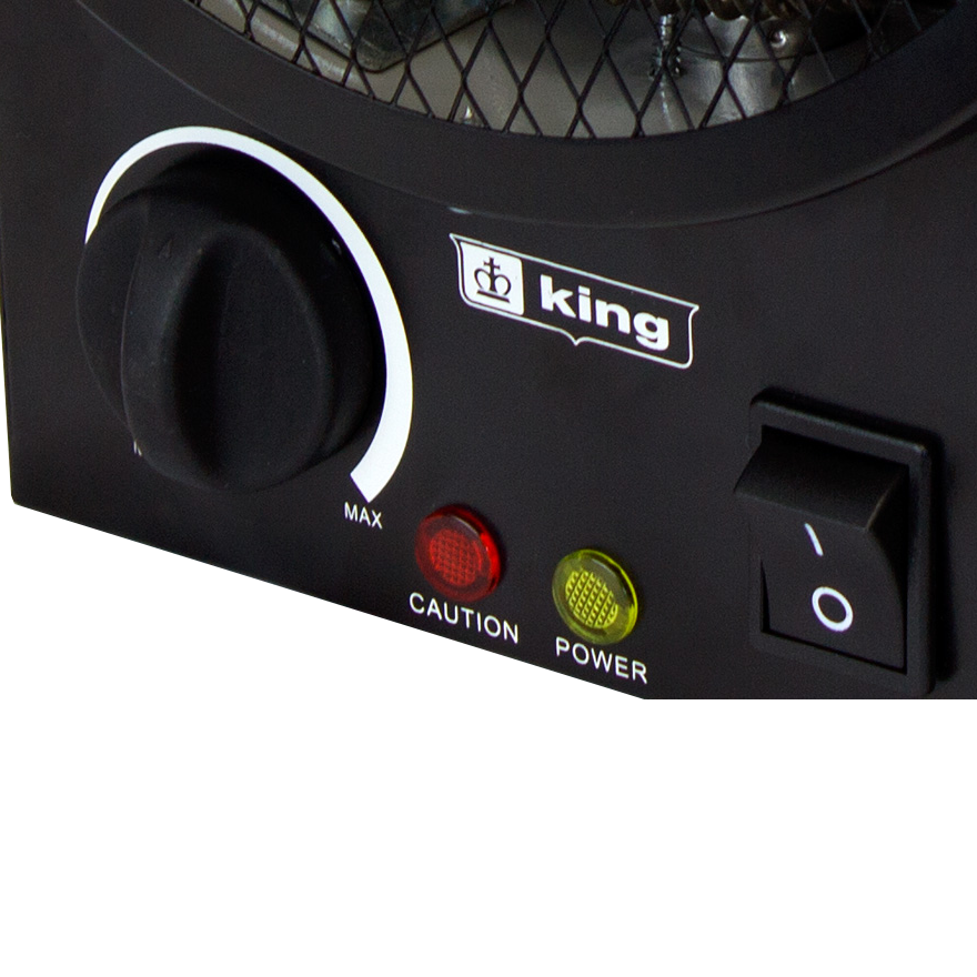 King Electric PGH2440TB 240V Portable Garage Heater - Controls