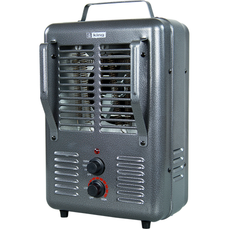 King Electric PHM-1 1500-Watt Portable Milkhouse Utility Heater - angle