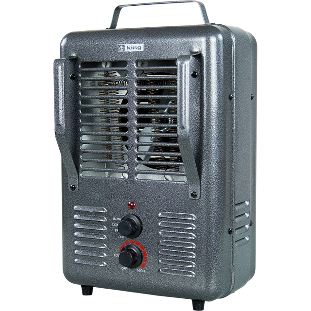 King Electric PHM-1 1500-Watt Portable Milkhouse Utility Heater - angle