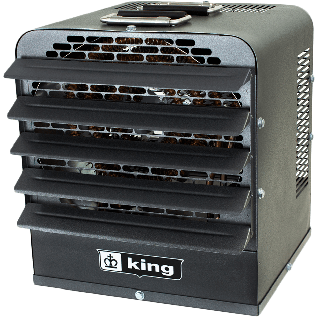 King Electric PKB-FM Portable Garage Heater - Angle