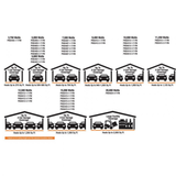 King Electric PKB-FM Portable Garage Heater - Sizing Chart