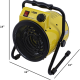 King Electric PSH1215T Shop Heater - Dimensions