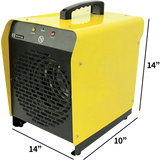 King Electric PSH2440TB 240V 4000W Portable Shop Heater - dimensions