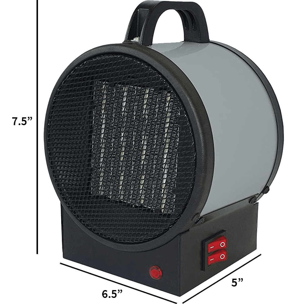 King Electric PUH1215T 120V 1500W Portable Utility Heater - Dimensions