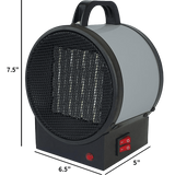 King Electric PUH1215T 120V 1500W Portable Utility Heater - Dimensions
