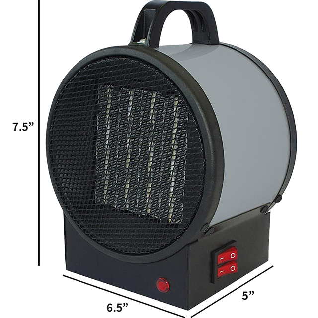 King Electric PUH1215T 120V 1500W Portable Utility Heater - Dimensions