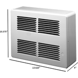 King Electric Slim Line Surface Mount Wall Heater - Dimensions