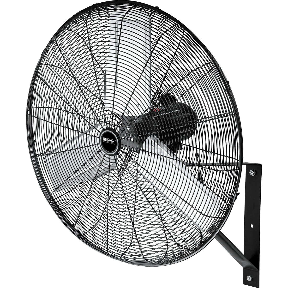 King Electric Outdoor Rated Oscillating Wall Mount Fan 24-inch