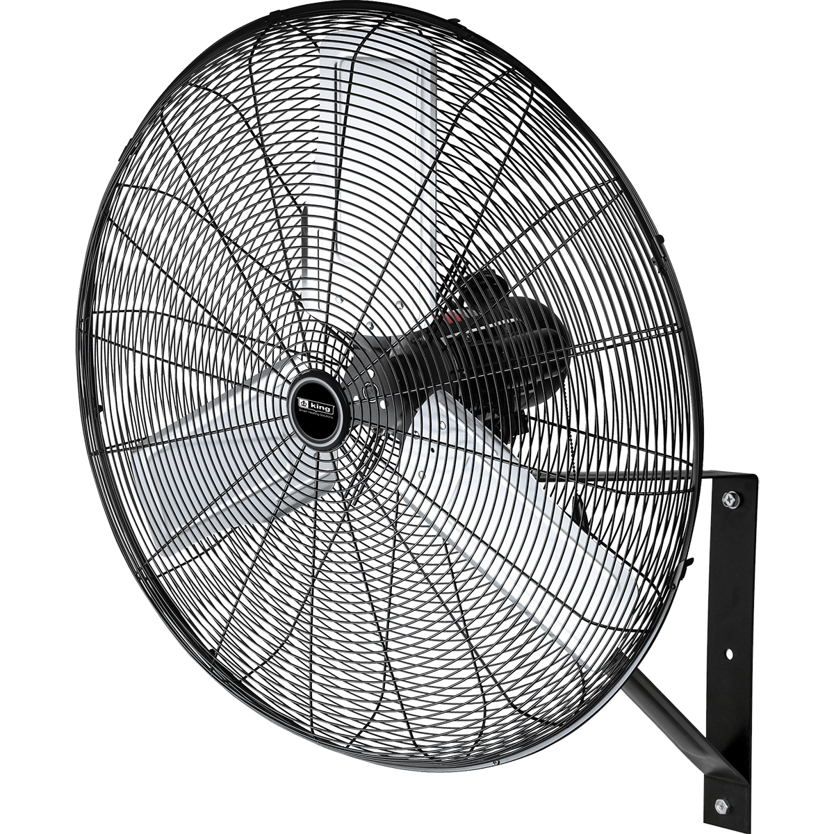 King Electric Outdoor Rated Oscillating Wall Mount Fan 24-inch