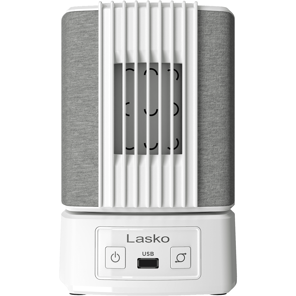 Lasko SlumberBreeze™ 2-in-1 Personal Fan w/ White Noise - White - Front