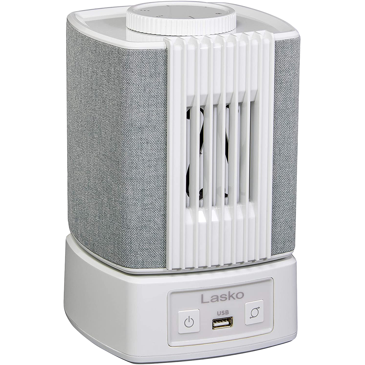 Open-Box: Used Lasko SlumberBreeze™ 2-in-1 Personal Fan w/ White Noise - White