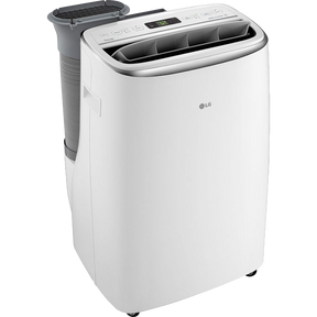 LG 10,000 BTU Dual Inverter Portable Air Conditioner w/ Wi-Fi - Left Angle View