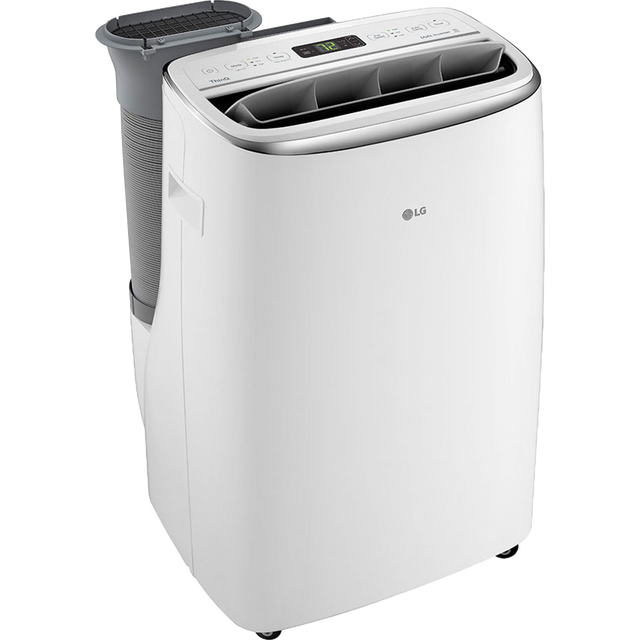LG 10,000 BTU Dual Inverter Portable Air Conditioner w/ Wi-Fi - Left Angle View