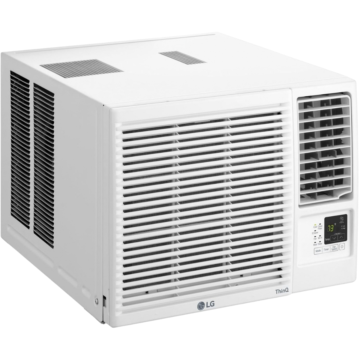 LG 18,000 BTU Wi-Fi Window Air Conditioner w/ Heat - Angle 1